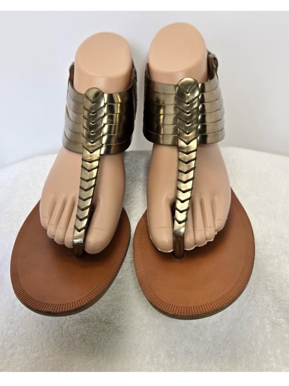 Coach T-Strap Sandals “India” wedge sandals - Picture 3 of 12